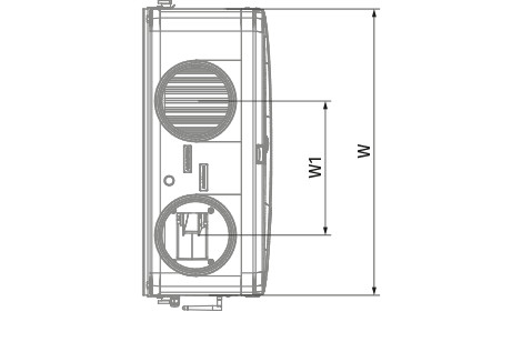 Blauberg Reneo D 181-E R S14 - Dimensions