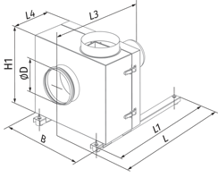 Blauberg Iso-K 200 4D - Dimensions