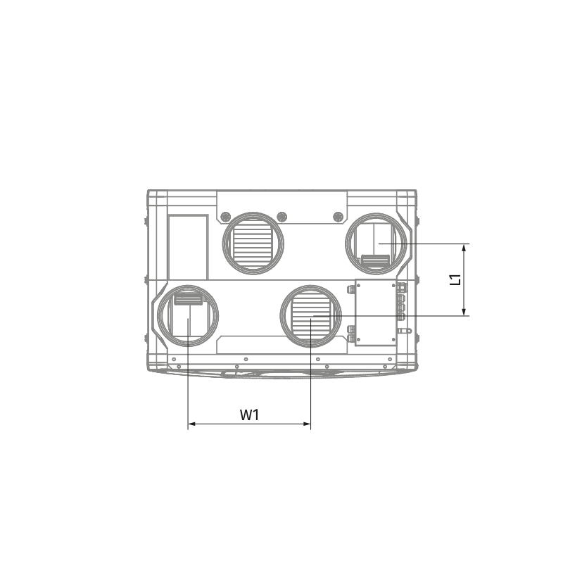 Blauberg Reneo S 240 R S21 CF - Dimensions