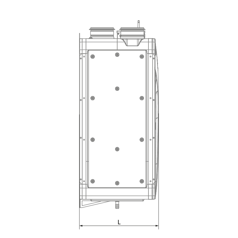 Blauberg Reneo S 240 R S21 CF - Dimensions