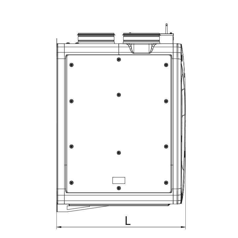 Blauberg Reneo SE 550 R S21 - Dimensions