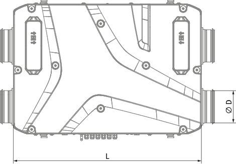 Blauberg Reneo D 181-E R S14 - Dimensions