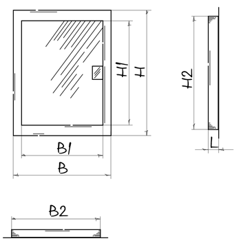 Blauberg RTMG 200x200 - Dimensions