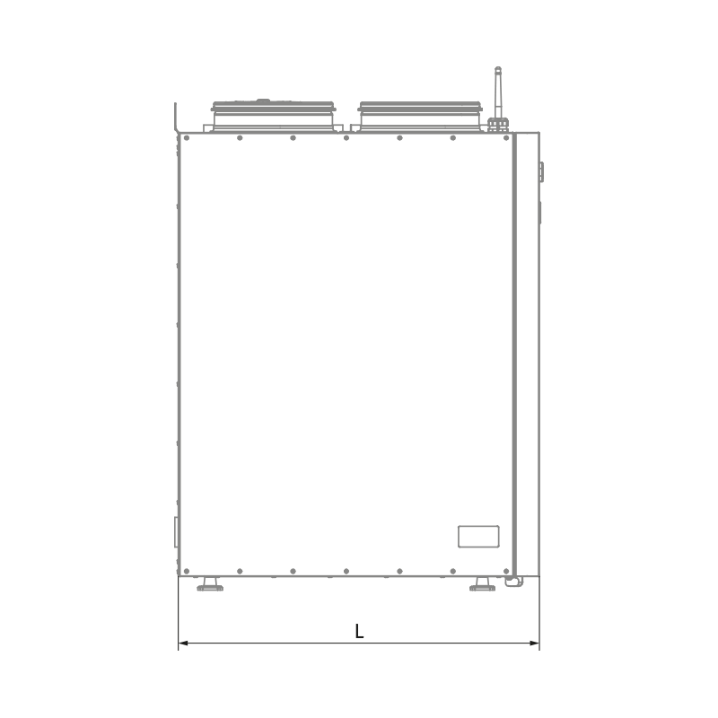 Blauberg KOMFORT Roto EC SE 601-E R S21 - Dimensions