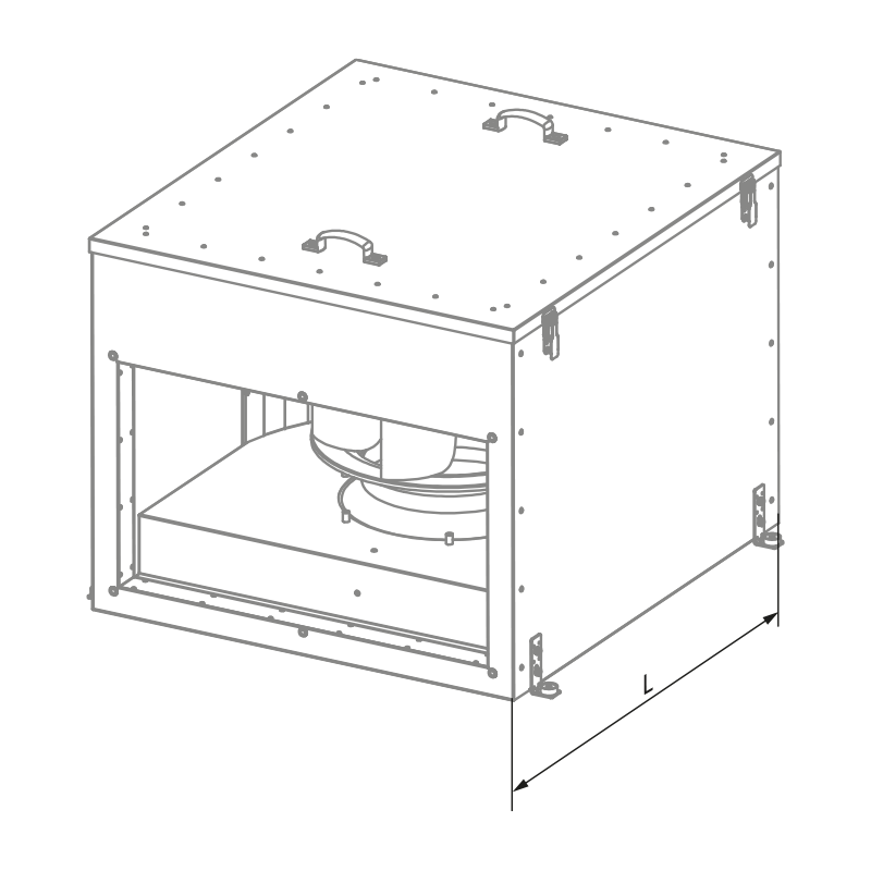 Blauberg Box-I EC 100x50-3 max  - Dimensions