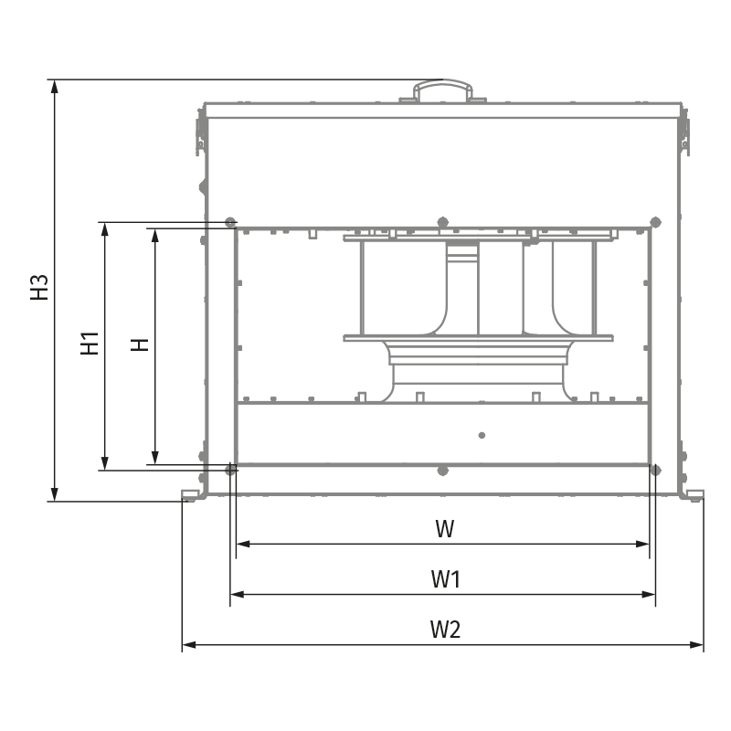 Blauberg Box-I EC 100x50-3 max  - Dimensions