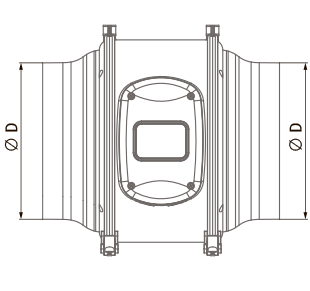 Blauberg Primo EC 100 - Dimensions