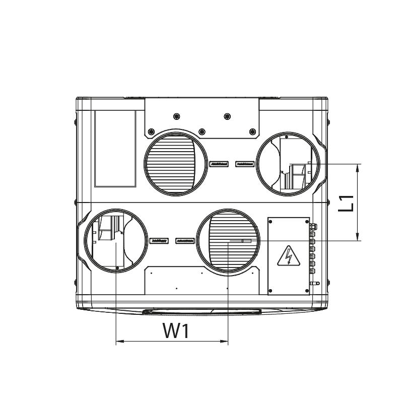 Blauberg Reneo SE 550 R S21 - Dimensions