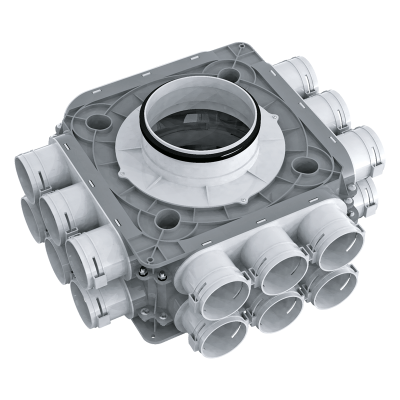 Series Blauberg BlauFast SR 63x18 51P - System 63 - Radial ductwork