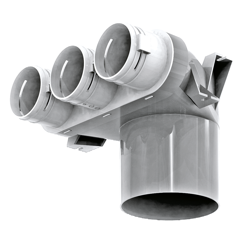 Series Blauberg BlauFast RPZ 125/63x3 01 - System 63 - Radial ductwork