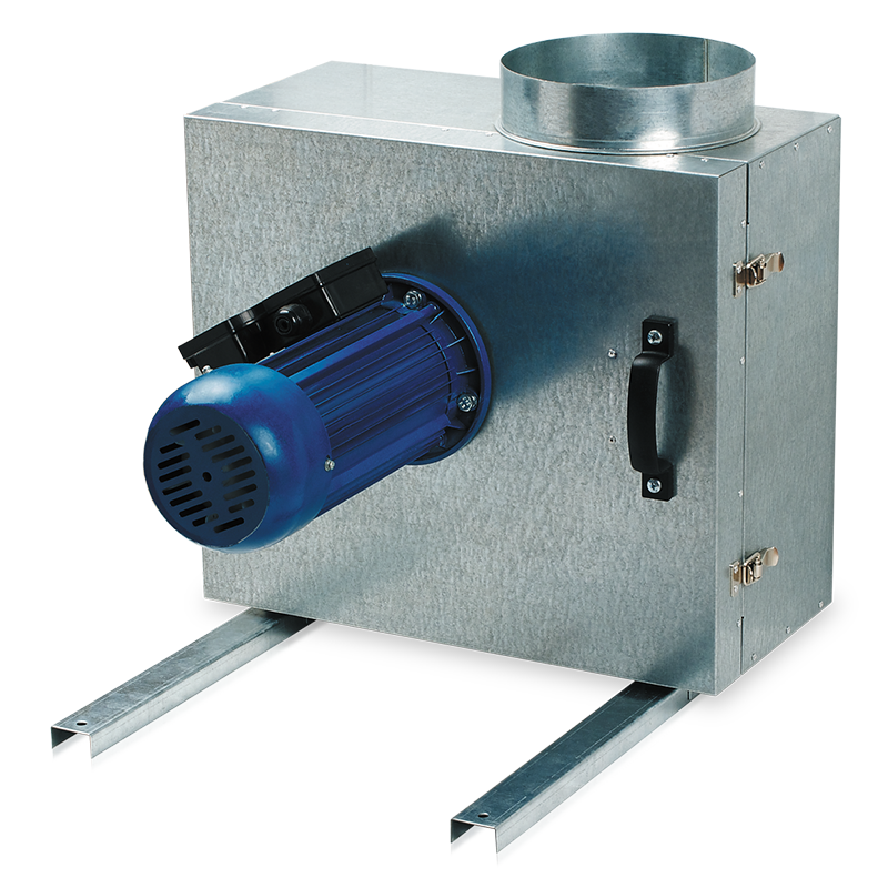 Blauberg Iso-K 200 4D - Kitchen inline fans in sound-insulated casings with operational temperature of 120 °C